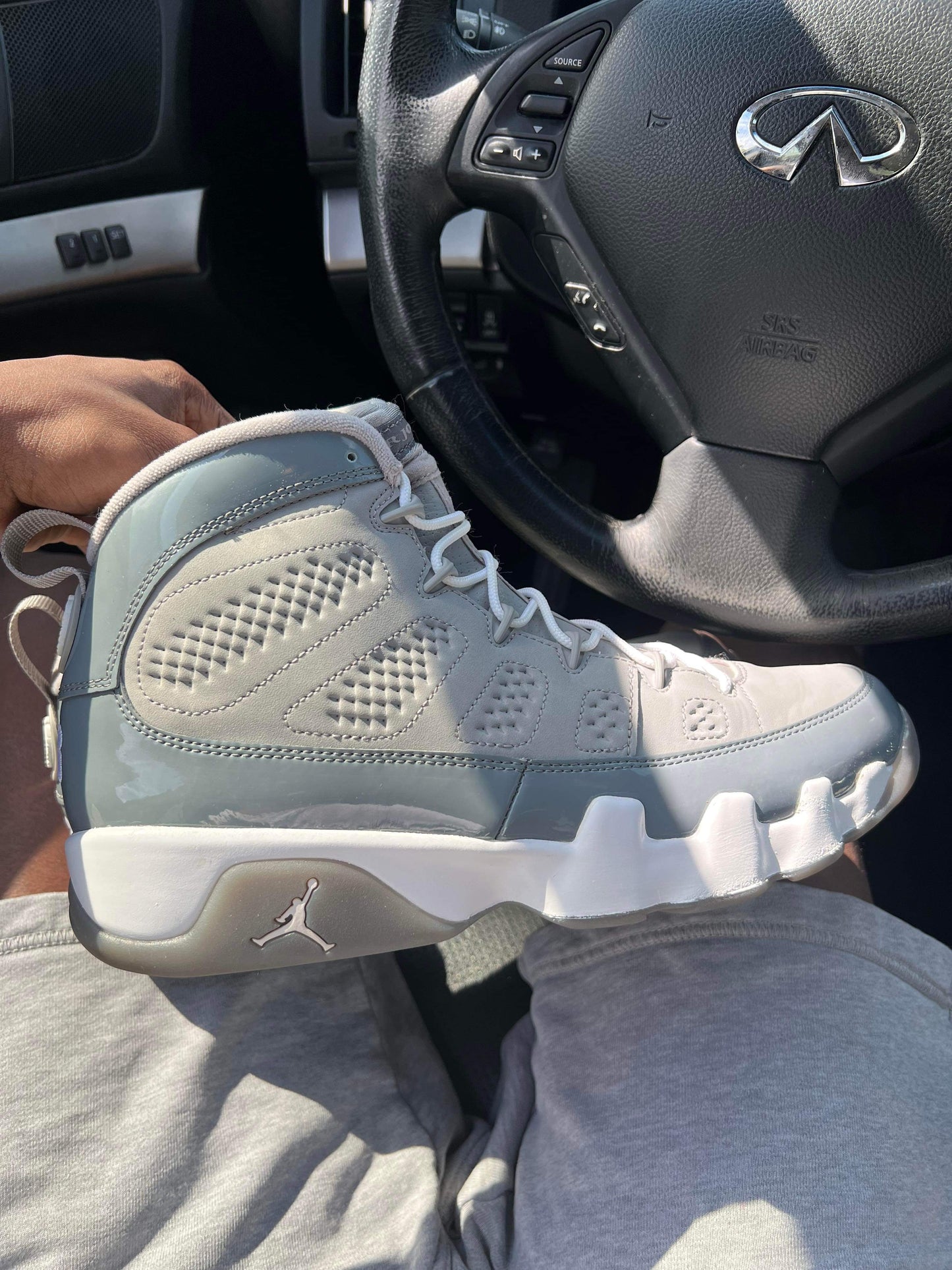 Retro Air Jordan 9 “Cool Grey” 2012 Release (Worn)