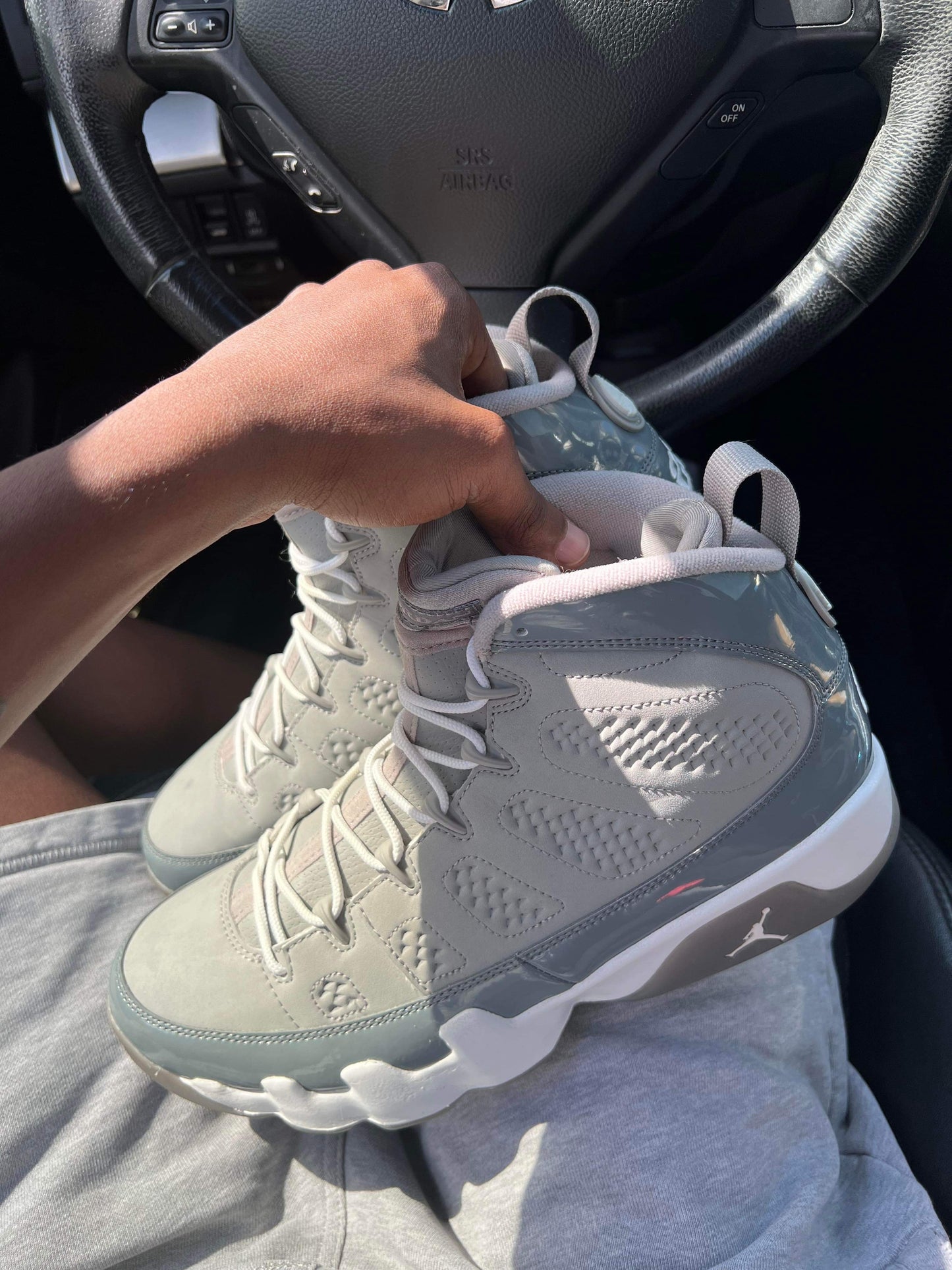 Retro Air Jordan 9 “Cool Grey” 2012 Release (Worn)